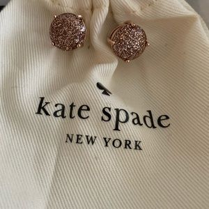 Kate Spade rose gemstone earrings
